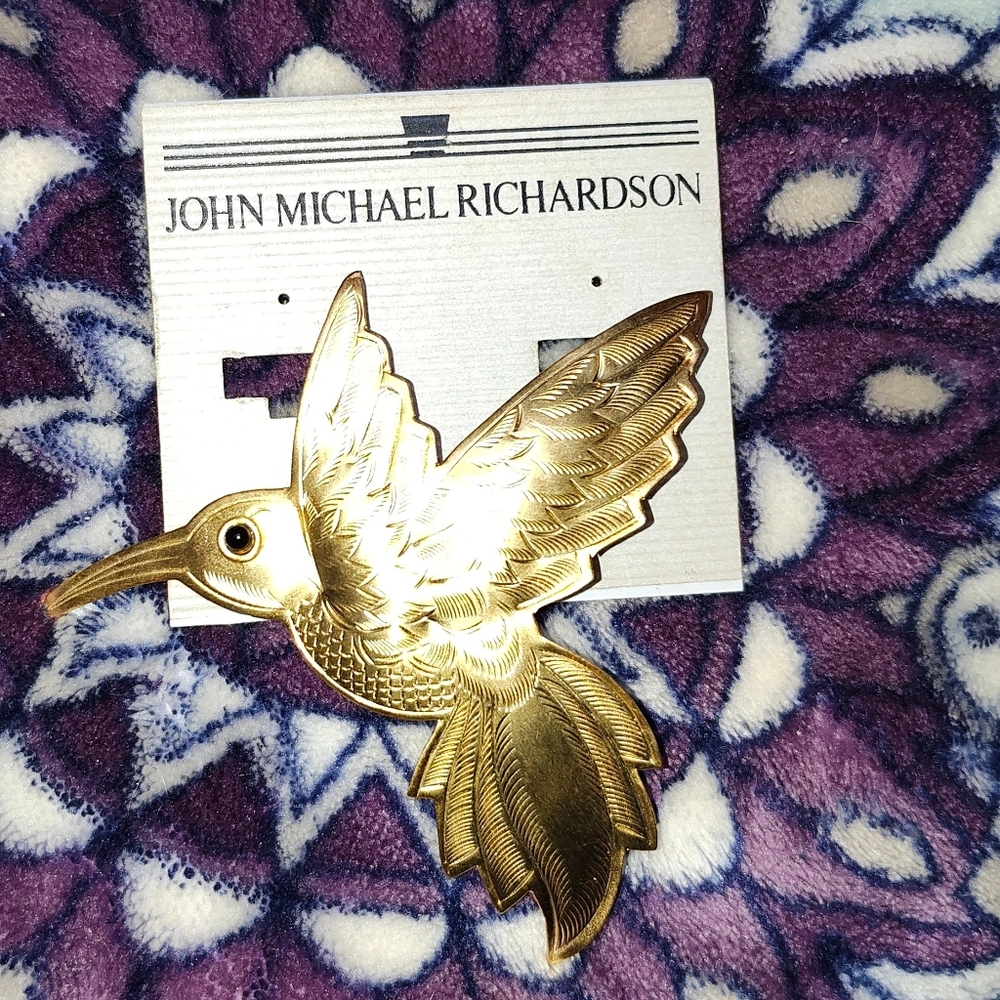 John Michael Richardson hummingbird brooch